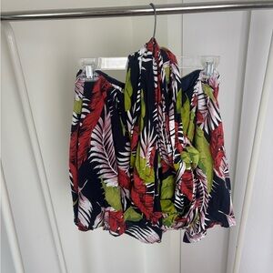 Tropical Print Convertible Romper